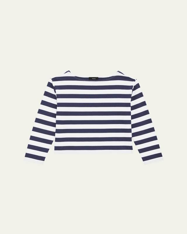 Stripe Boat-Neck Tee